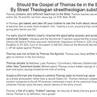 1-Minute Case for Excluding the Gospel of Thomas from the Bible 