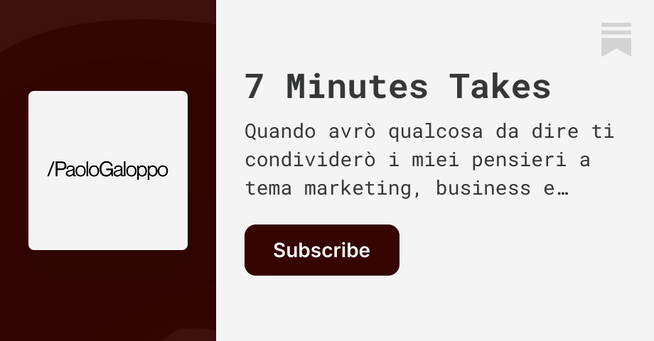 7 Minutes Takes | Paolo Galoppo | Substack