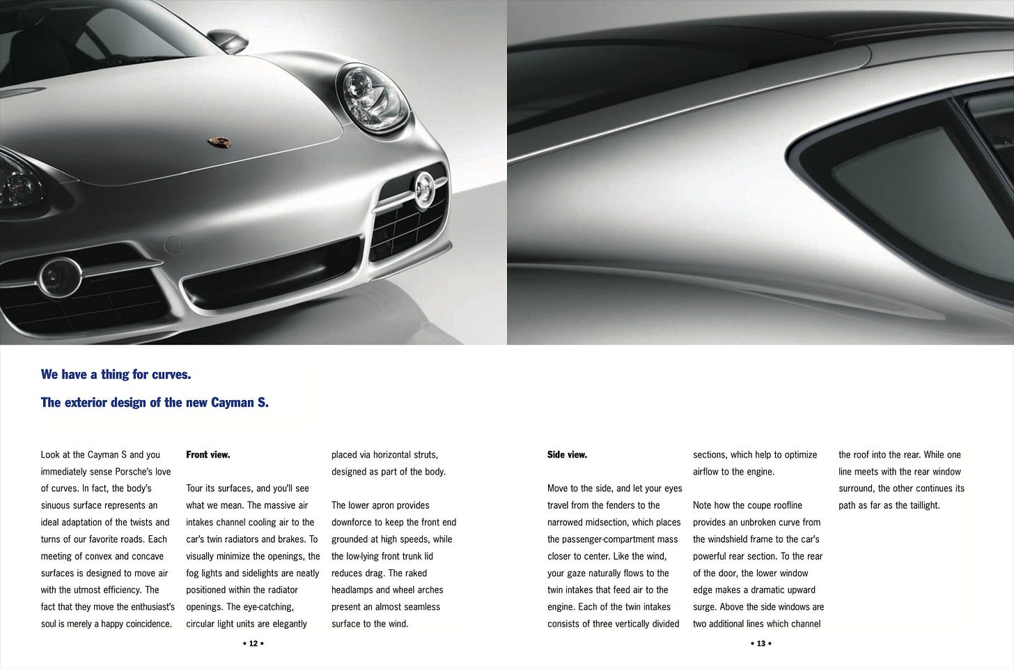 Porsche Cayman S 2006 987.1 Brochure styling