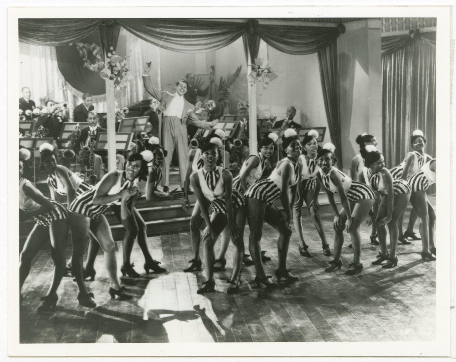 jazz singer cab calloway performs with a big band in the 1930s