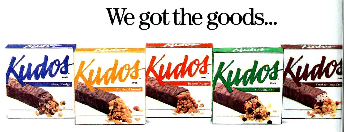 Kudos granola bars: What happened to these popular kids' snacks from the  '80s &amp; '90s? - Click Americana