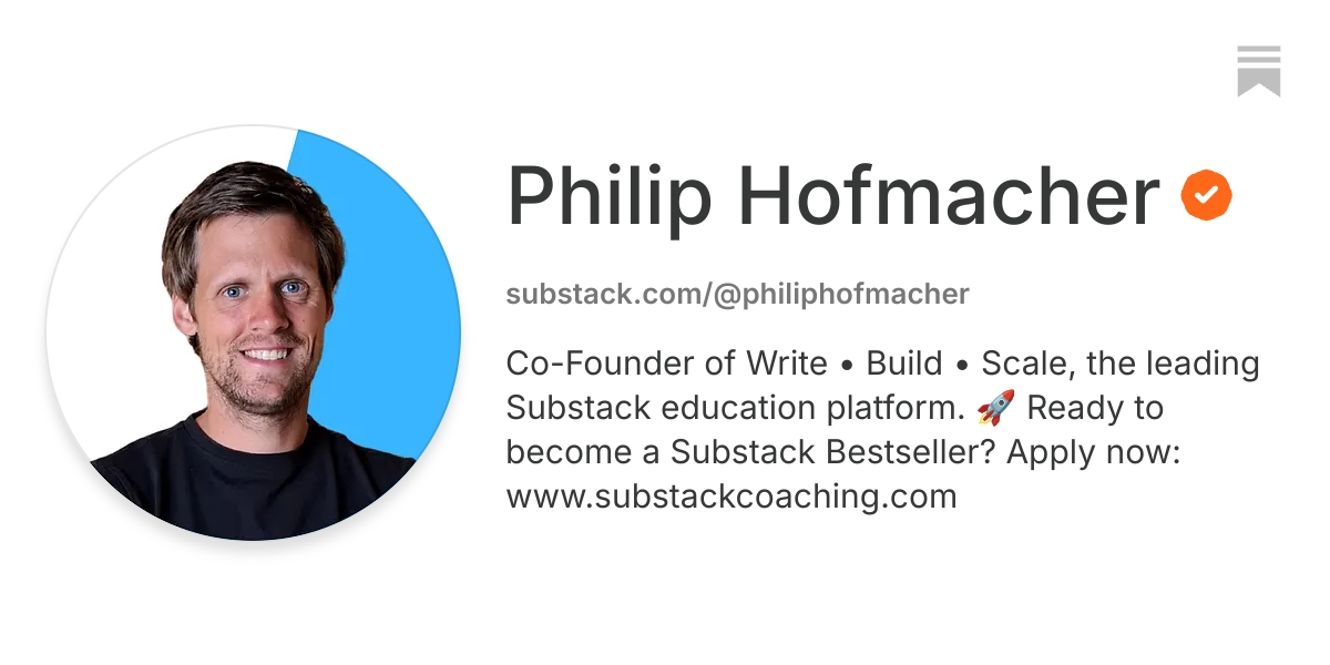 Philip Hofmacher | Substack