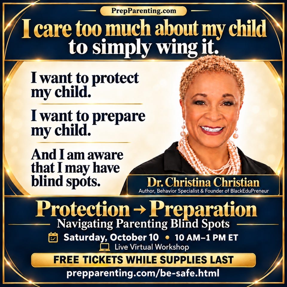 Dr. Christina Christian — Parenting Today Workshop, October 10 Dr. Christina Christian — Parenting Today Workshop, October 10