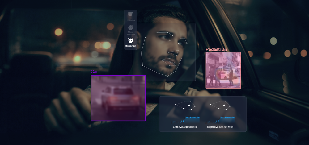 Mobileye DMS™ correlates driver gaze and attention with real-time road context to detect distraction more intelligently Mobileye DMS™ correlates driver gaze and attention with real-time road context to detect distraction more intelligently