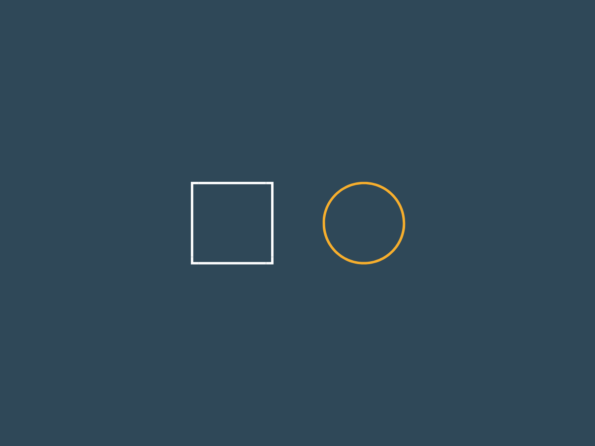 blue background with a circle and a square on it blue background with a circle and a square on it