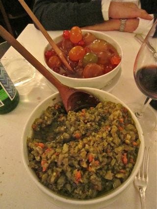 A – Rome – salsa verde and mustardo at Dal Bolognese A – Rome – salsa verde and mustardo at Dal Bolognese