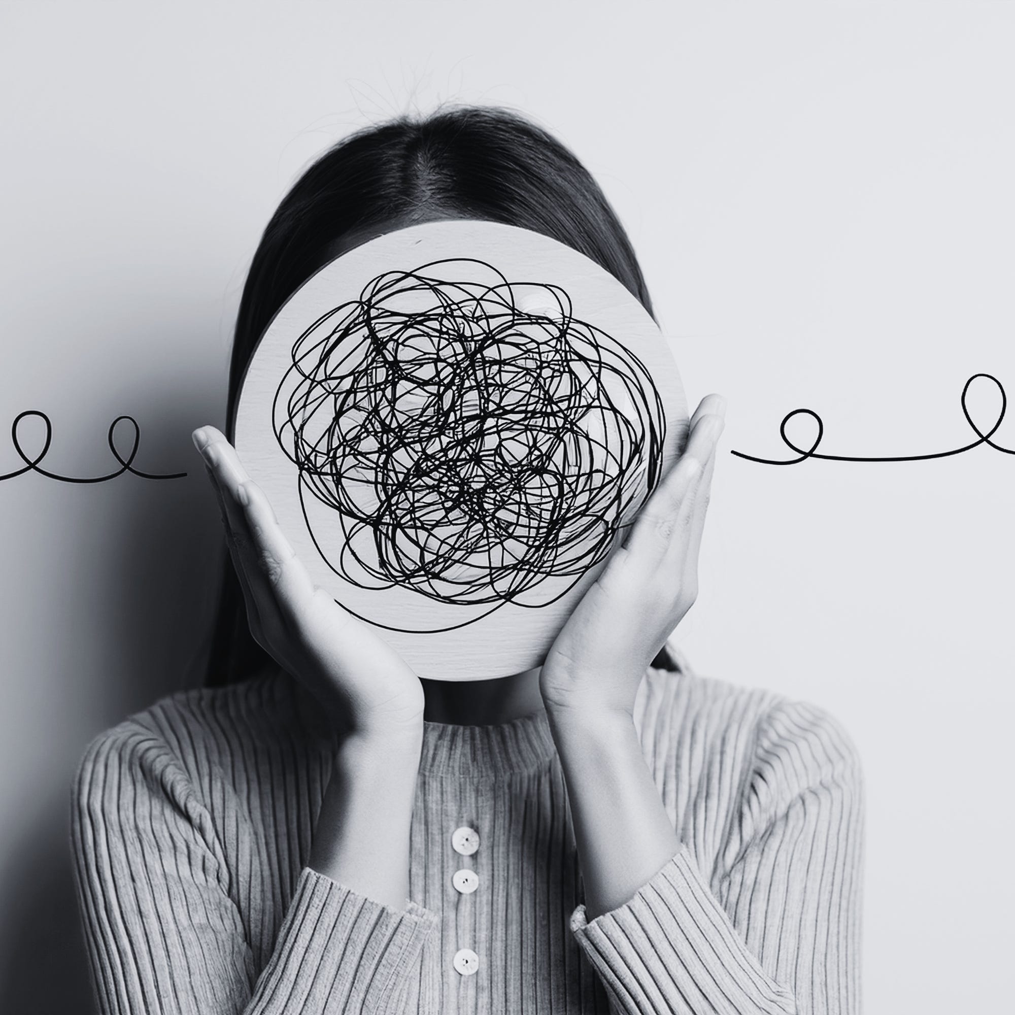 vrouw reflecteert op mental load en onzichtbaar werk feminisme