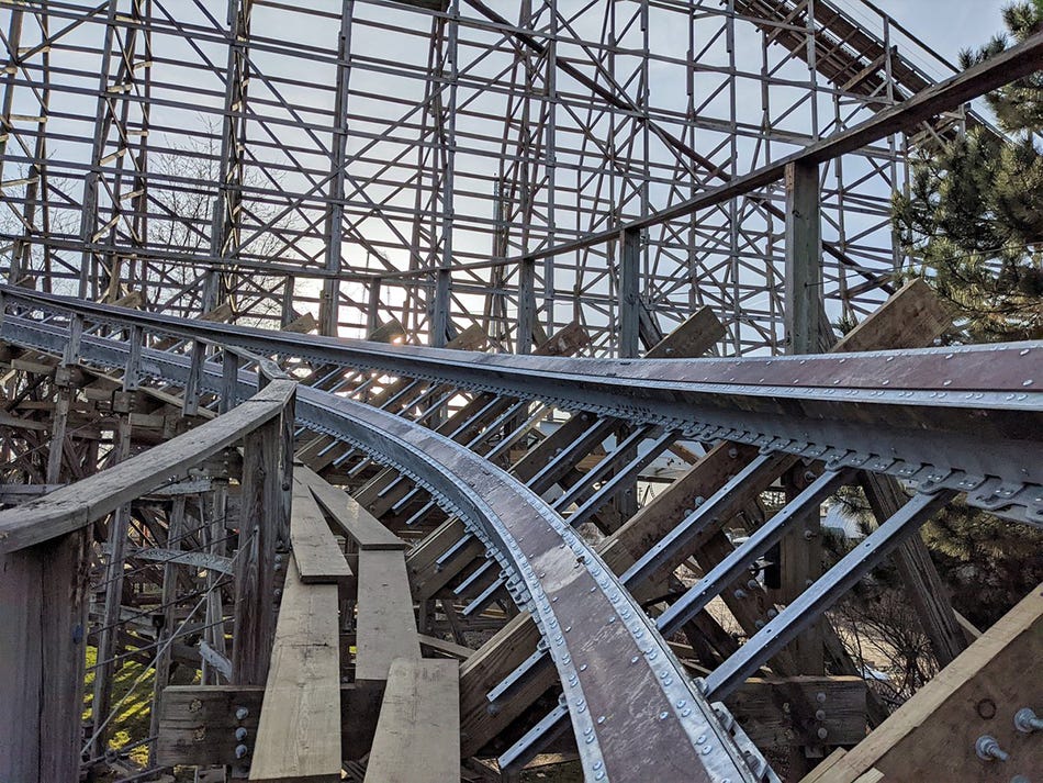 Steel Titan Track from Great Coasters International