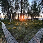 Mökki Yli-Kitkan rannalla