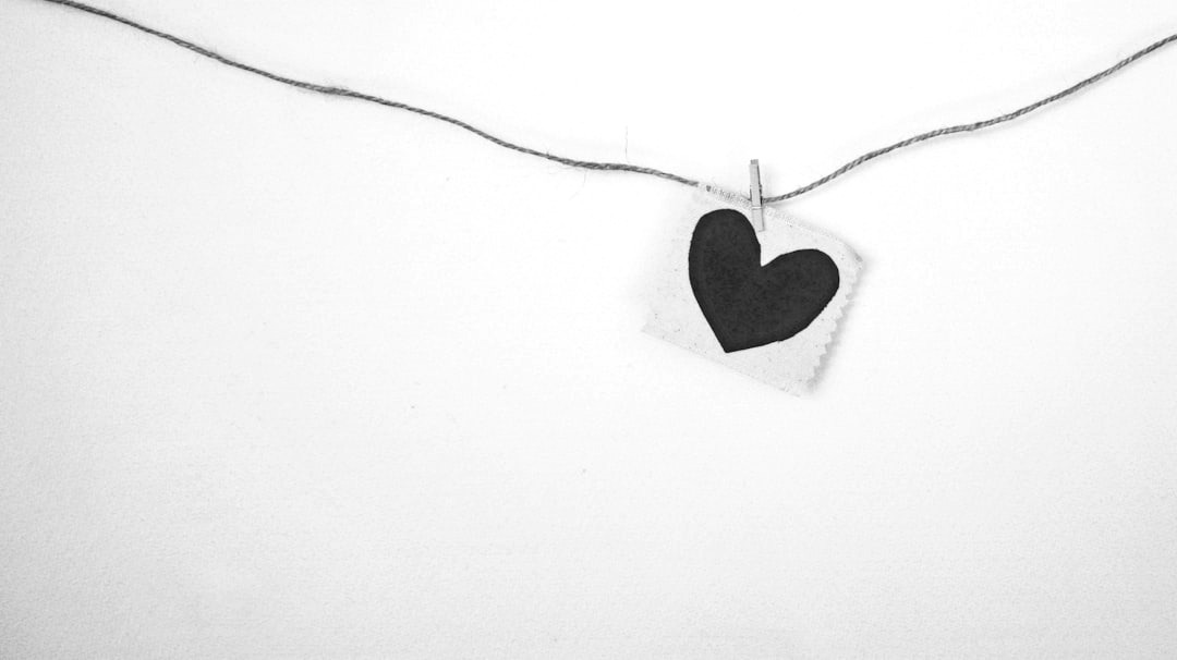 heart-shaped red and beige pendant heart-shaped red and beige pendant