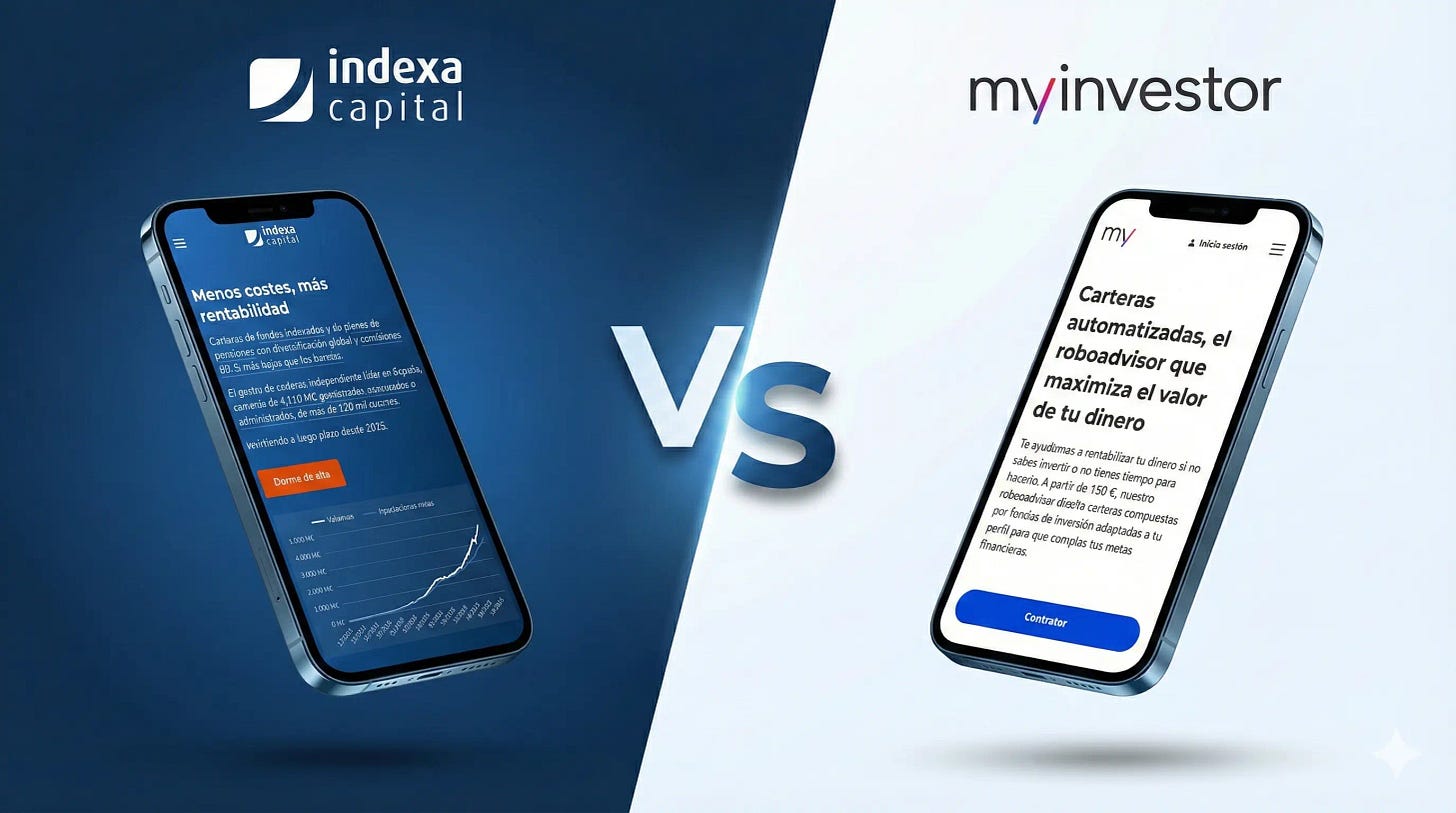 Comparativa entre Indexa Capital y MyInvestor por tu cuenta Comparativa entre Indexa Capital y MyInvestor por tu cuenta