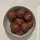 Chocolate peanut butter protein balls (no-bake)