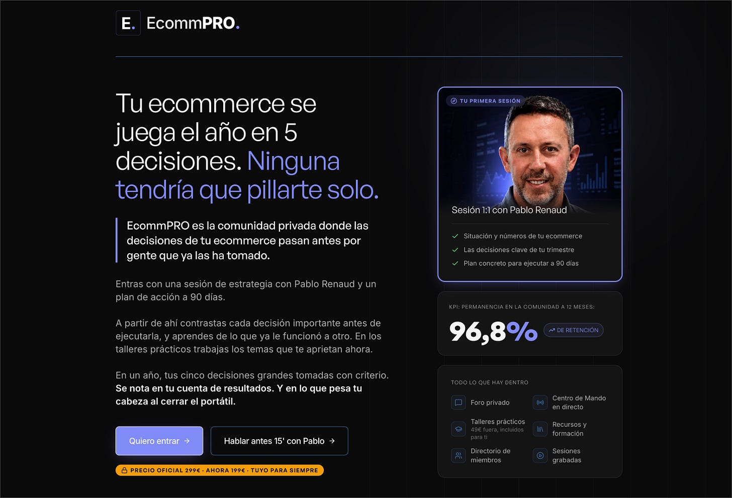 Portada de la comunidad EcommPro 