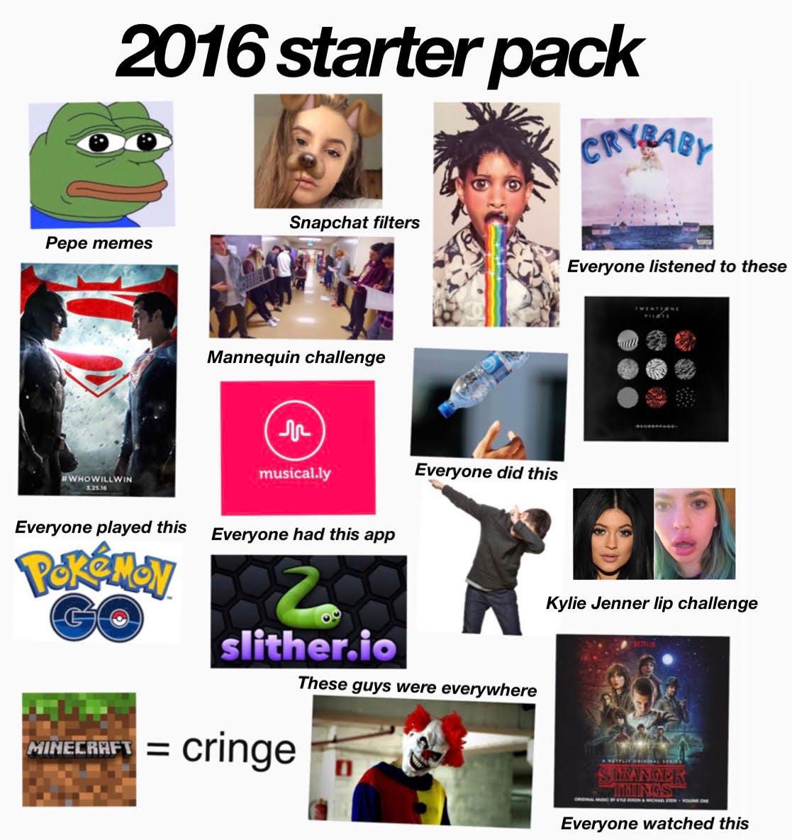 2016 starter pack : r/starterpacks