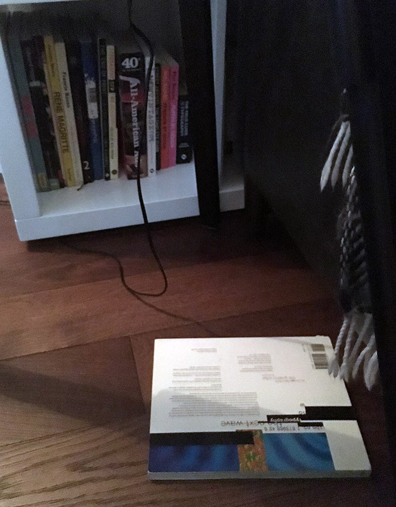 Picture of a book on the floor – genuine poltergeist activity or something more mundane?