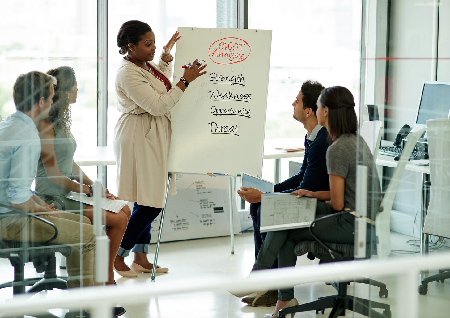 You can use the SWOT analysis framework in team strategy discussions You can use the SWOT analysis framework in team strategy discussions