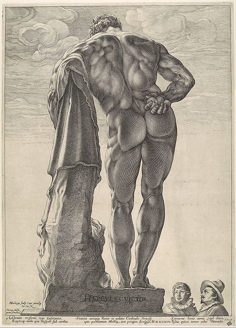 Annunciation; The Feast of the Gods at the Marriage of Cupid and Psyche; Farnese Hercules