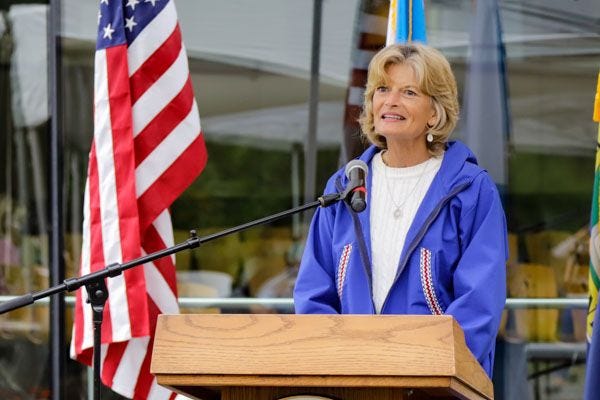 Senator Lisa Murkowski speaking at the August 26, 2020, opening ceremony for the Operation Lady Justice Task Force Cold Case Office in Anchorage, Alaska. (Jeff Chen/Alaska Public Media) Senator Lisa Murkowski speaking at the August 26, 2020, opening ceremony for the Operation Lady Justice Task Force Cold Case Office in Anchorage, Alaska. (Jeff Chen/Alaska Public Media)