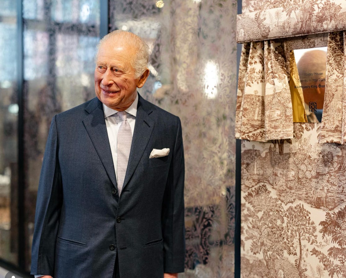 King Charles smiling