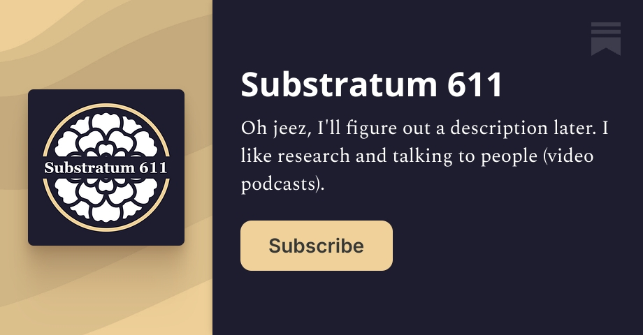 Substratum 611 | Aren Jayanthan | Substack