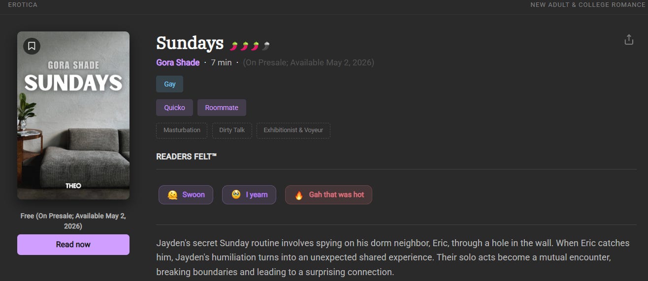Sundays by Gora Shade on Theo Reads
