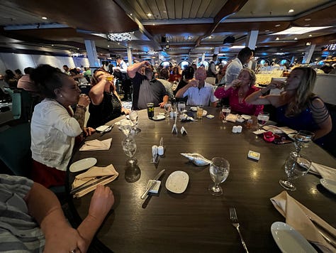 various photos from a carnival cruise to the Bahamas