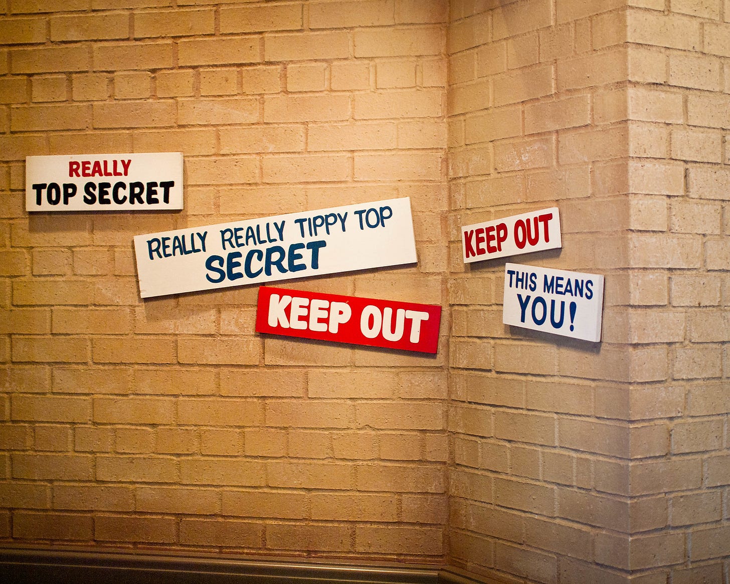 'really top secret' signs 'really top secret' signs