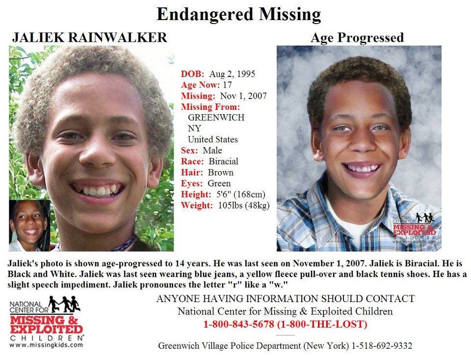 After over 15 years, Jaliek Rainwater is still missing and his adoptive  father is a person of interest. Rundown in comments. : r/TrueCrimeDiscussion