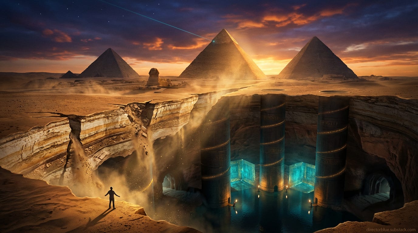 PROMPTCreate a breathtaking ultra-cinematic 169 landscape illustration (1920x1080px) designed as the hero banner image for a major article about massive underground structures discovered beneath the Pyramids of Giza The image must instantly _image_1 PROMPTCreate a breathtaking ultra-cinematic 169 landscape illustration (1920x1080px) designed as the hero banner image for a major article about massive underground structures discovered beneath the Pyramids of Giza The image must instantly _image_1