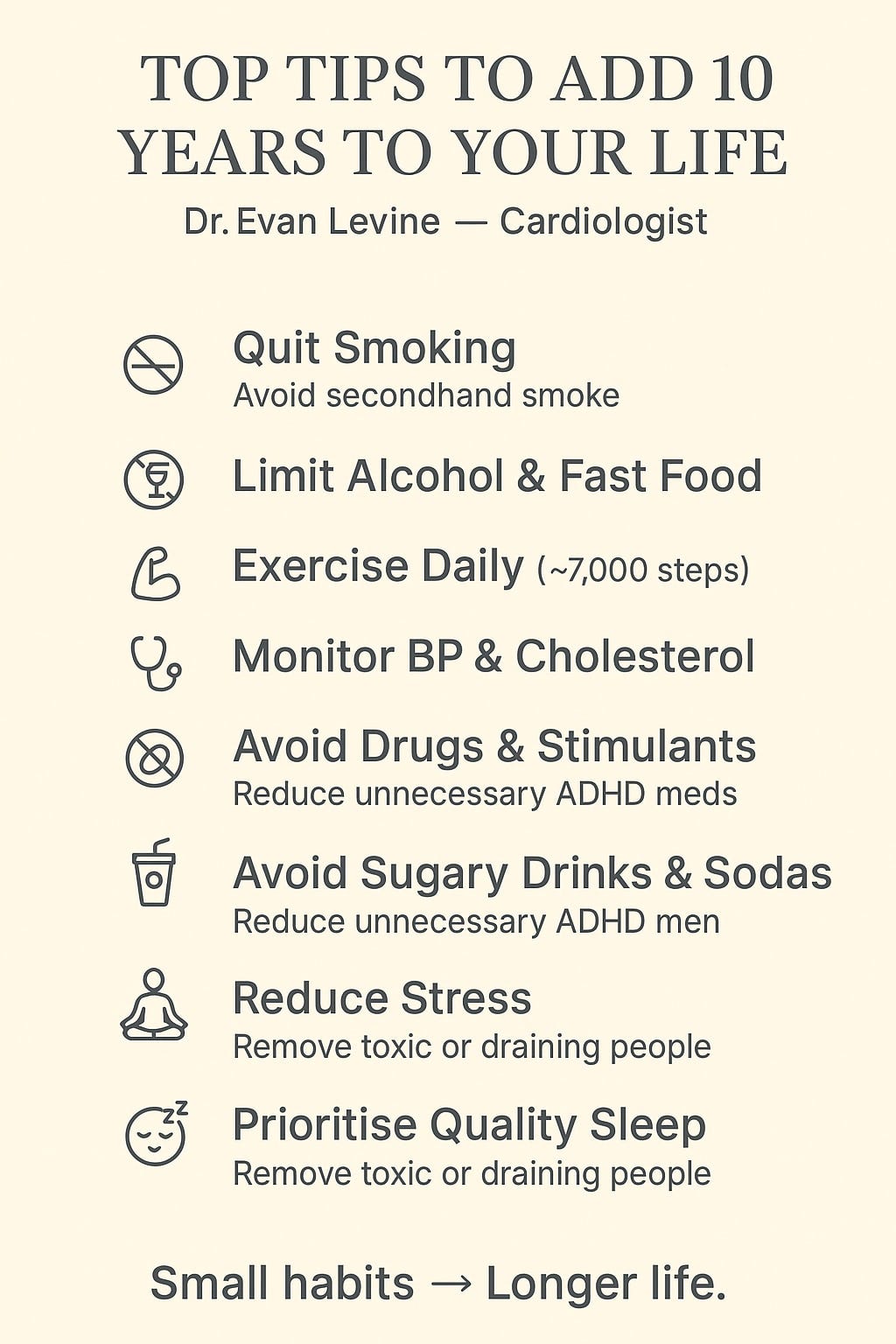 Make these small changes that can add up to a healthier, happier you. (Made using ChatGPT)