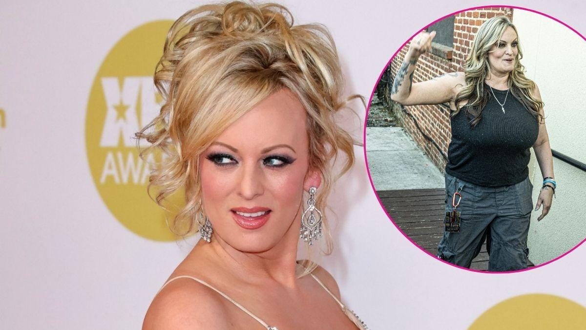 Two photos of Stormy Daniels Two photos of Stormy Daniels