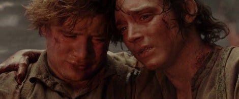 "Panie Frodo, chyba mamy przejebane." "Panie Frodo, chyba mamy przejebane."