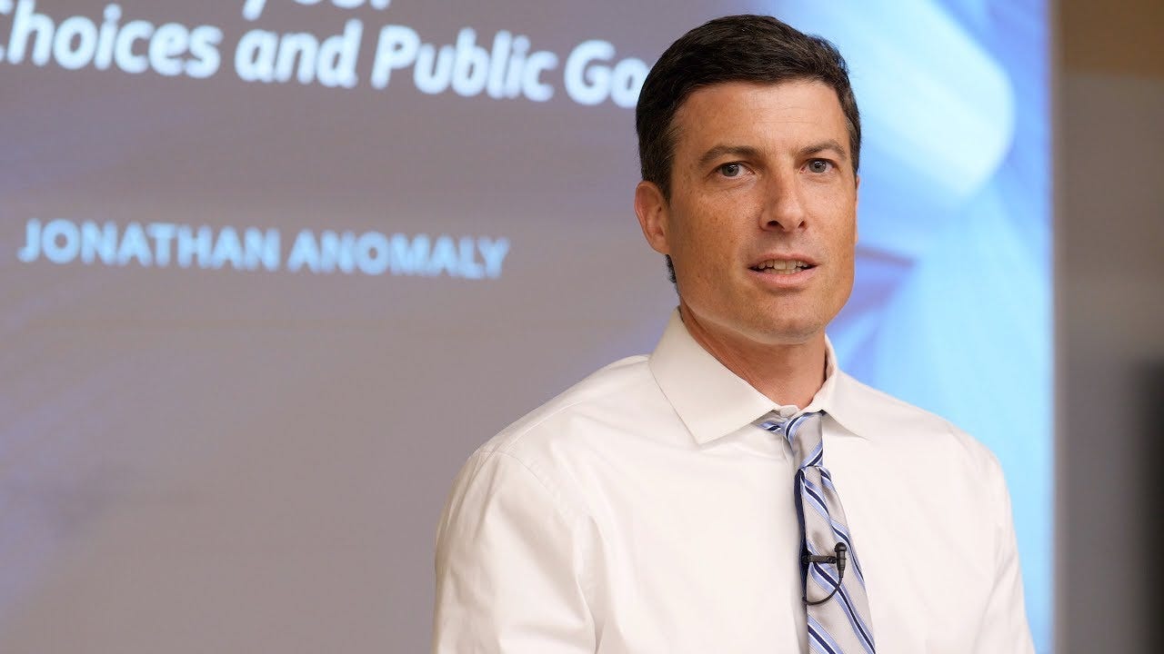 “Editing Embryos: Private Choices and Public Goods” Jonathan Anomaly, Hayek  Lecture Series