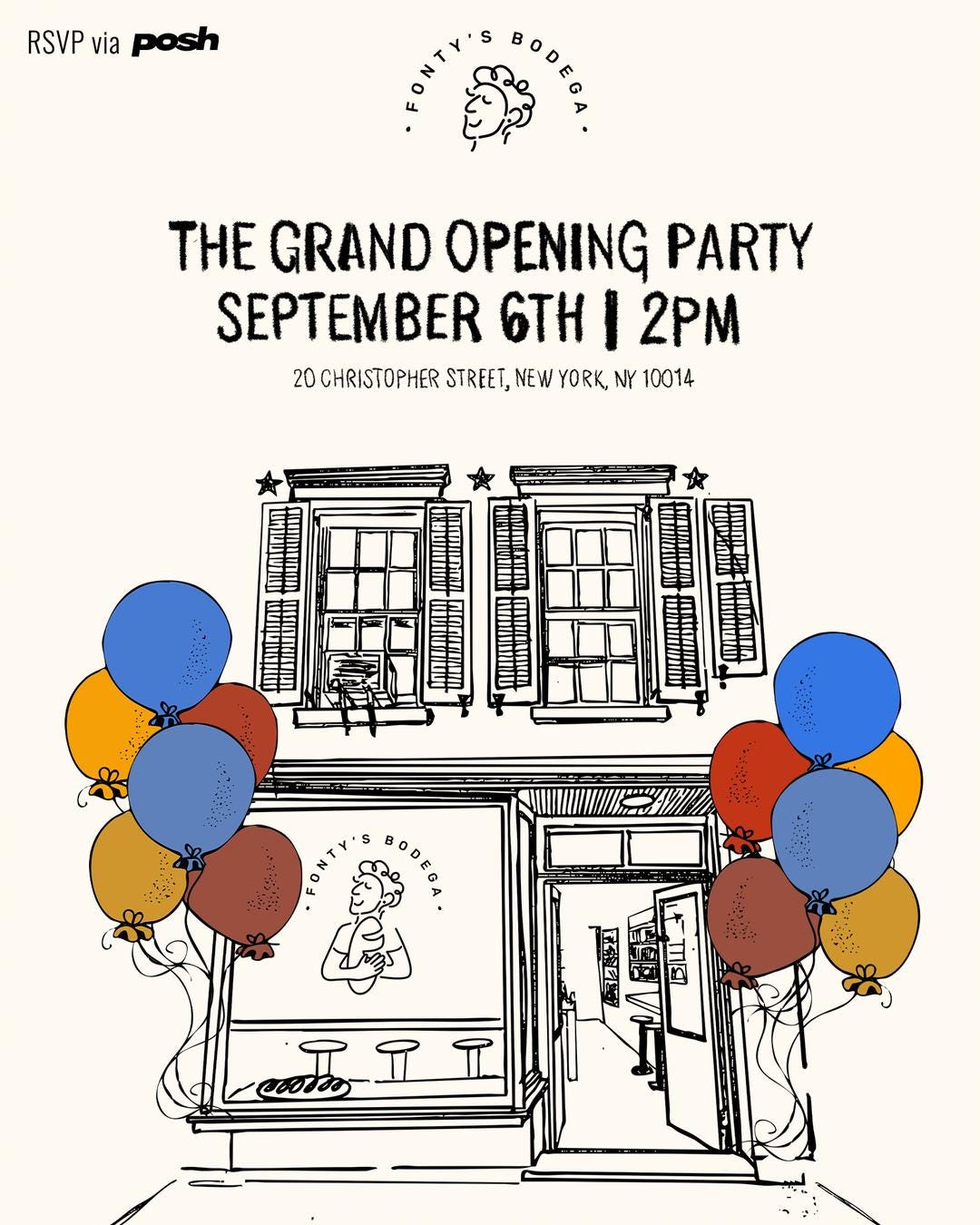 Fonty's Bodega Grand Opening flyer hero image hosted by Fonty's Bodega at Fonty's Bodega starting at 2025-09-06T14:00:00.000Z