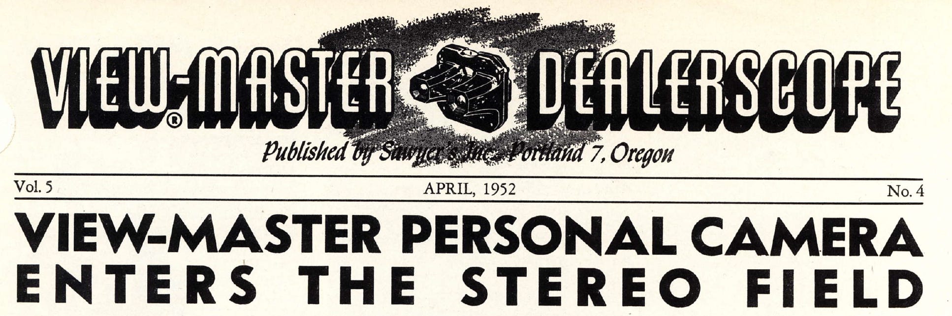 View-Master's Personal Stereo Camera System