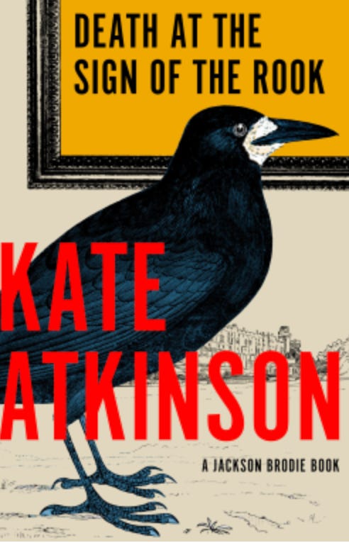 book cover with words death at the sign of the rook on gold background with black bird on it book cover with words death at the sign of the rook on gold background with black bird on it