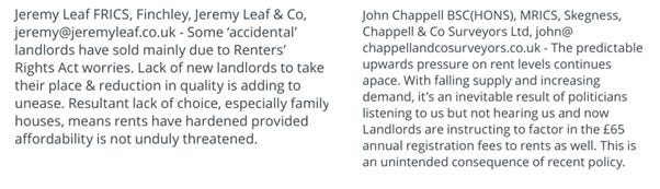 The image contains a list of professional contacts and a discussion on the challenges faced by landlords, including rising rent levels, a decrease in quality, and the impact of new legislation on rent pricing.
AI-generated content may be incorrect. The image contains a list of professional contacts and a discussion on the challenges faced by landlords, including rising rent levels, a decrease in quality, and the impact of new legislation on rent pricing.
AI-generated content may be incorrect.