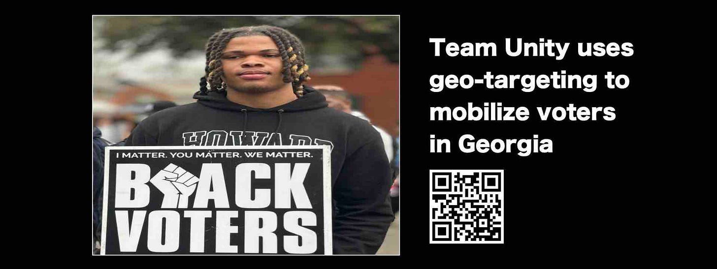 Use geotargeting to mobilize voters