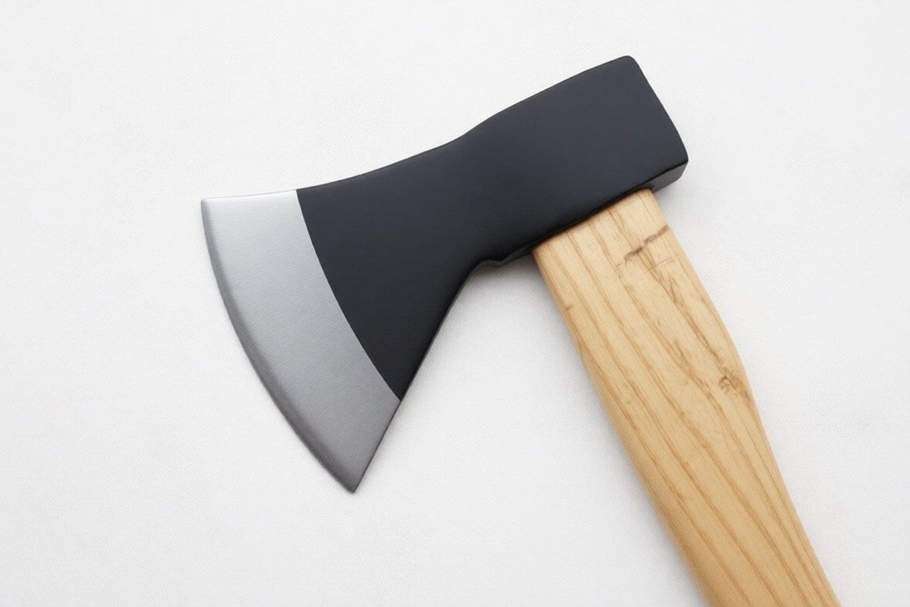 The axe will be razor sharp: a simple home sharpening technique without going to the master