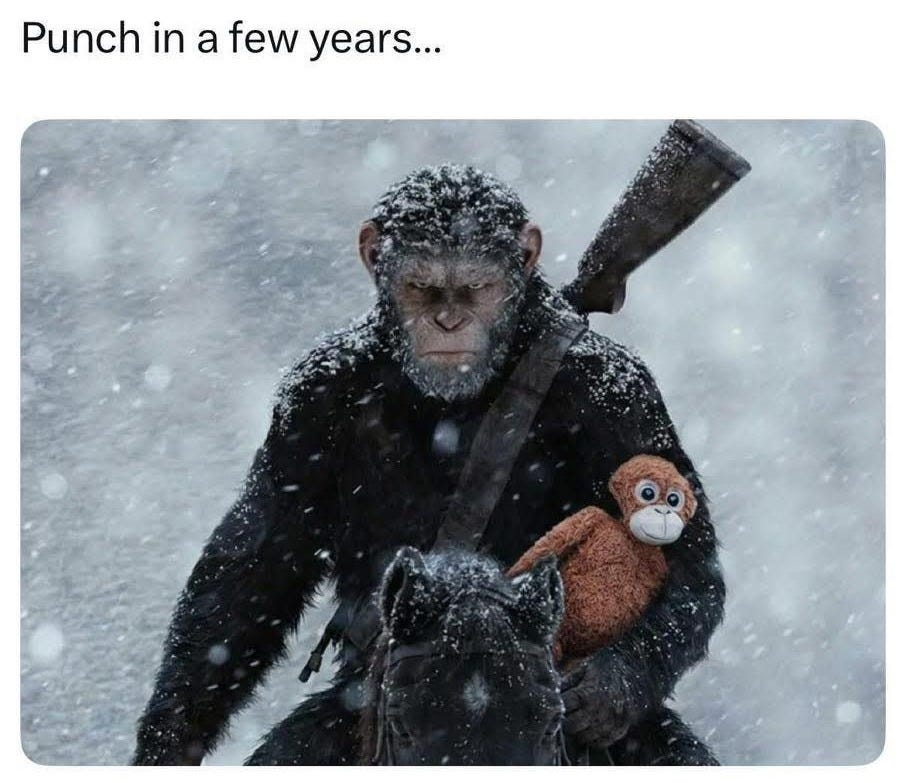 Potrebbe essere un'immagine raffigurante il seguente testo "Punch in a few years..."