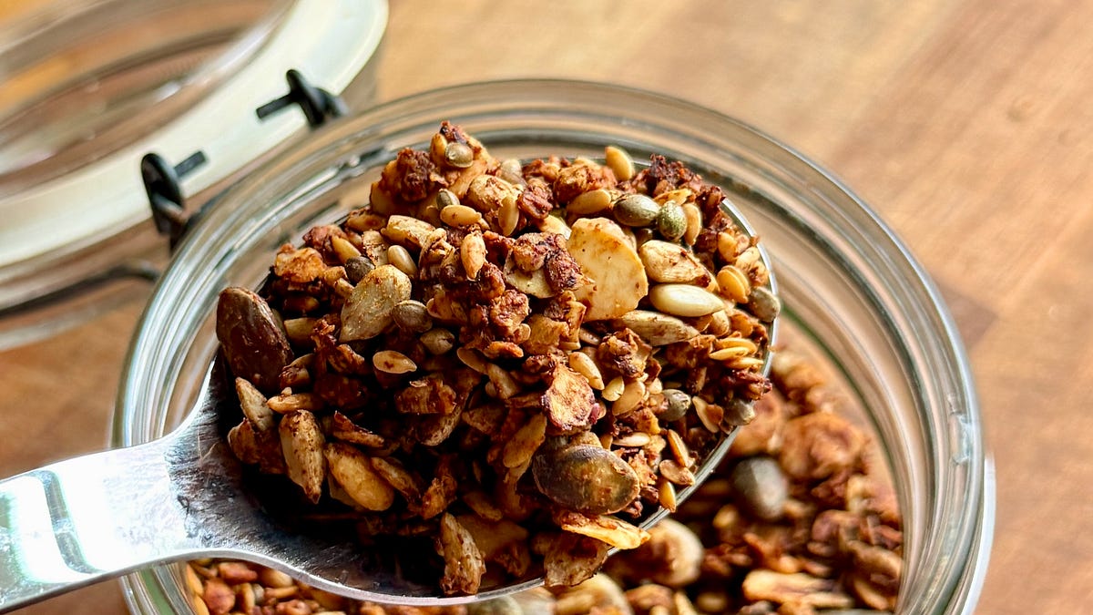 Savoury granola (the ultimate salad topper)