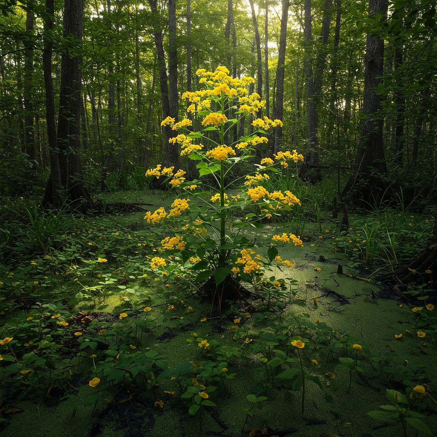 Photo of actual Golden Alexander in Bayou Chene. Photo of actual Golden Alexander in Bayou Chene.