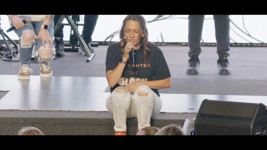 Tai Locke, Greg Locke’s Wife, Pours a Huge Jug of Oil Over Herself at Women’s Conference