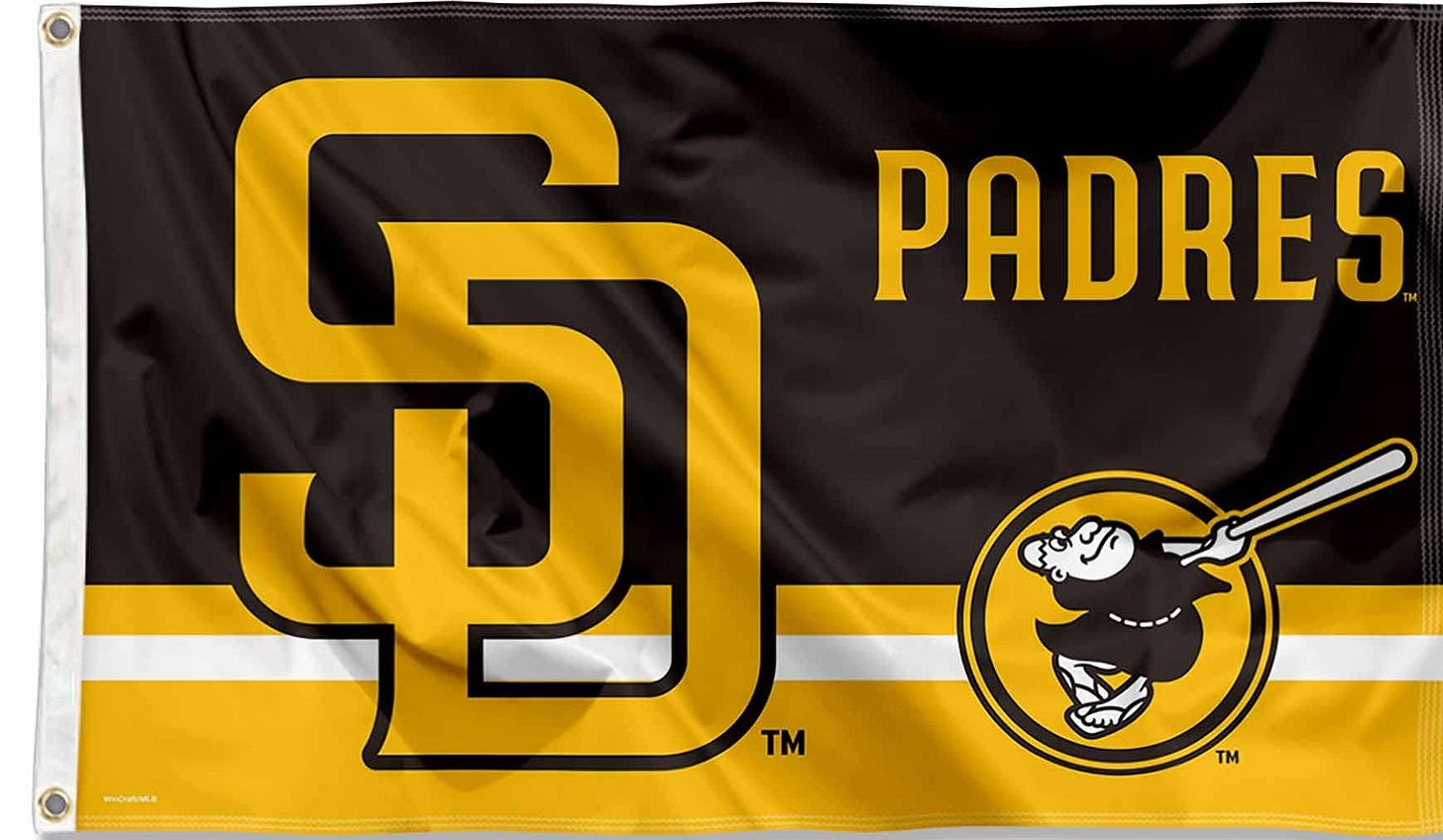 Amazon.com : WinCraft San Diego Padres Logo Insignia 3x5 ...