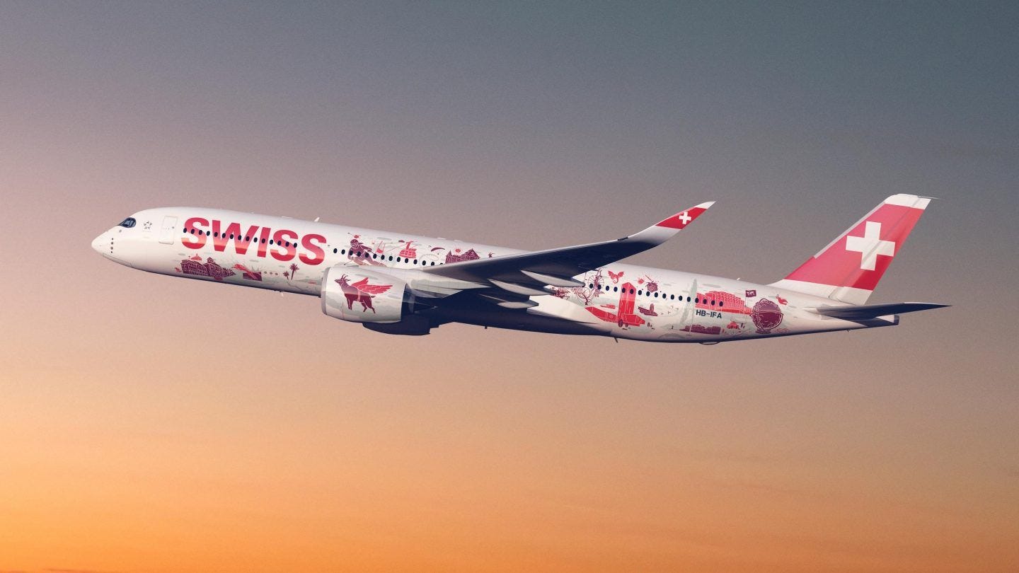 SWISS A350-900 Wanderlust livery