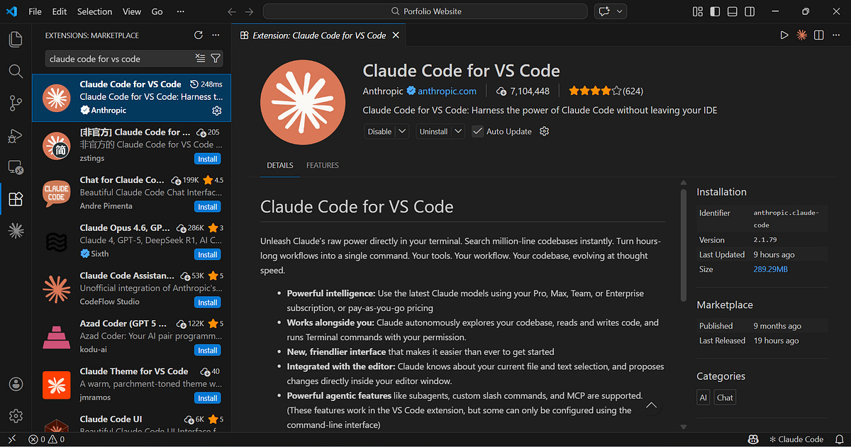 How to Build a Stunning Portfolio Website Using Claude Code in Minutes ...