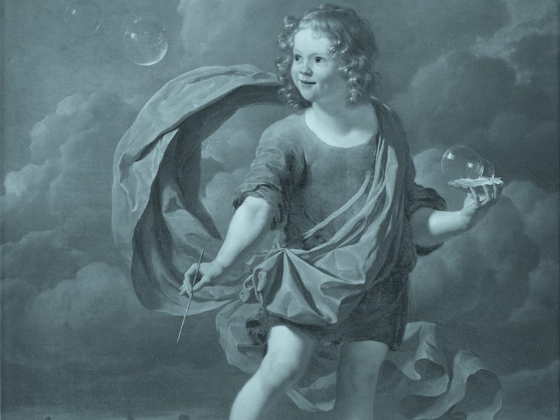 Karel Dujardin, Boy Blowing Soap Bubbles, 1663