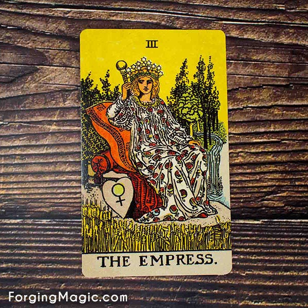 The Empress Tarot Card from the Rider Waite Smith deck The Empress Tarot Card from the Rider Waite Smith deck