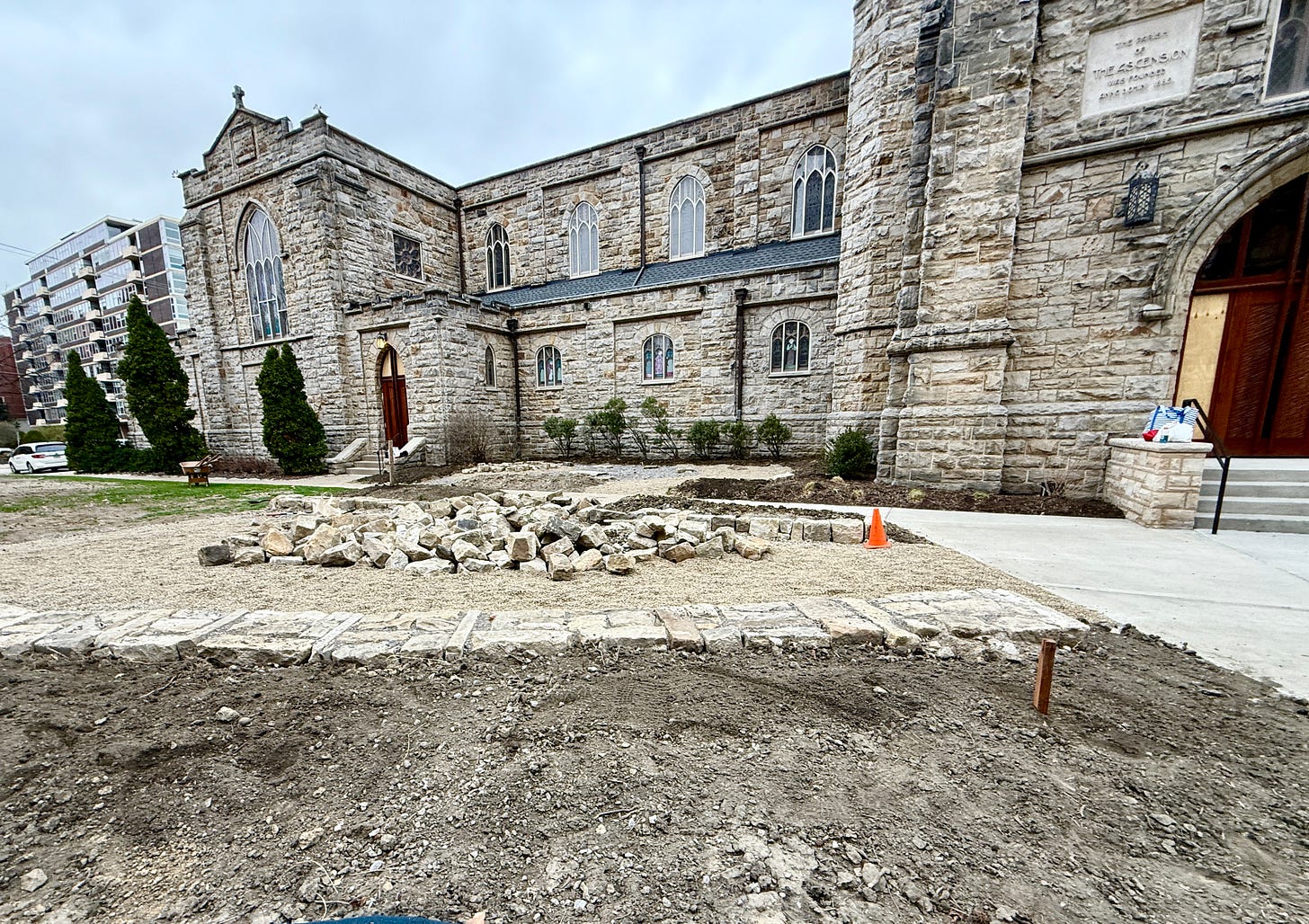Courtyard Garden at Church of the Ascension, March 23, 2025