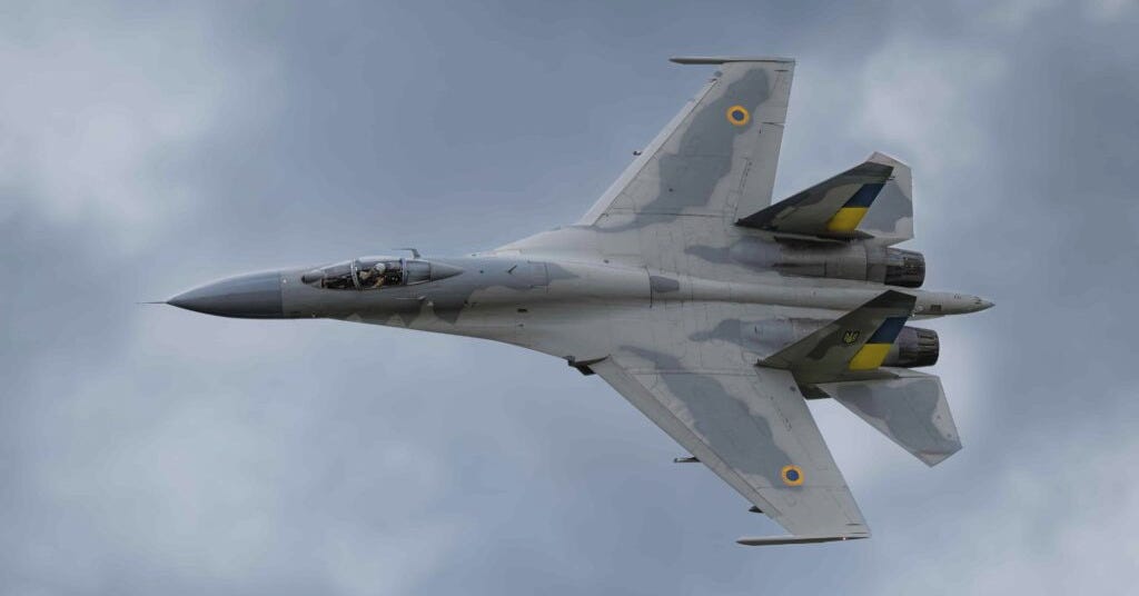 A Ukrainian Sukhoi Su-27.